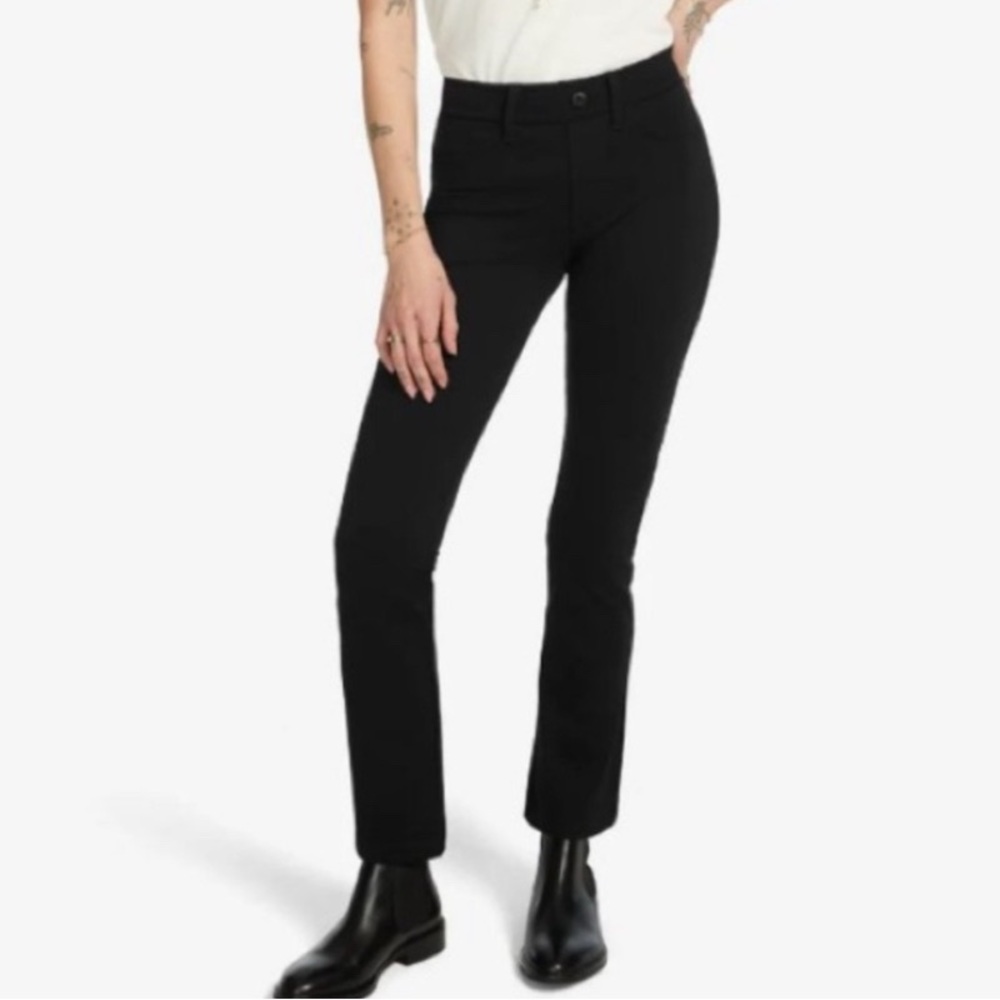 American Giant Women’s Black Ponte Pants Size 10 Made in USA Stretch Workwear